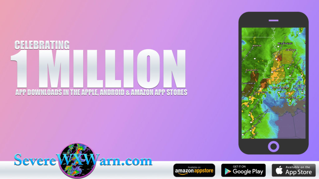 SevereWXWarn Reaches 1 Million App Downloads